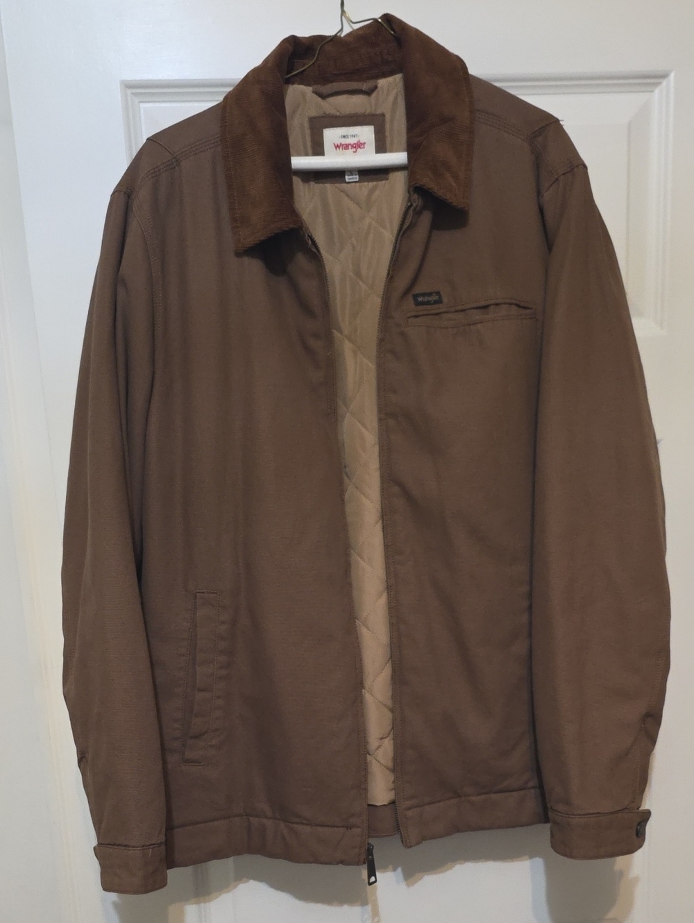 Wrangler Brown Quilted-Lined Shirt Jacket